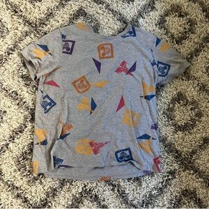 Disney Gray T-Shirt with Colorful Graphics